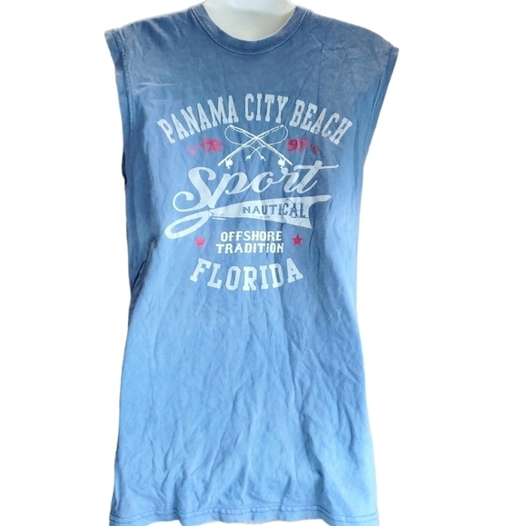 PANAMA CITY BEACH graphic sleeveless Tee - Picture 1 of 5
